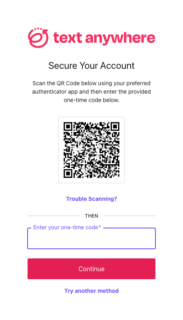 Two Factor Authentication | TextAnywhere