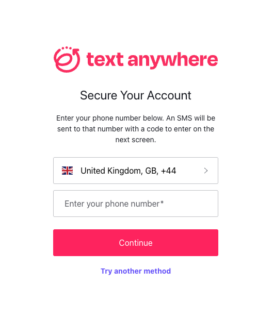 Two Factor Authentication | TextAnywhere
