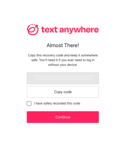 Two Factor Authentication | TextAnywhere