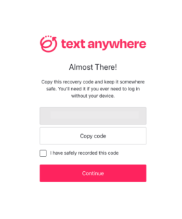 Two Factor Authentication | TextAnywhere
