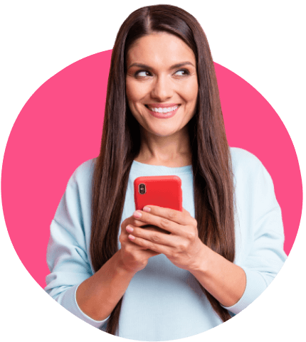 TextAnywhere woman using bulk SMS on her phone image